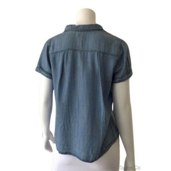 Paper Crane Denim Color Top - Picture 4 of 4